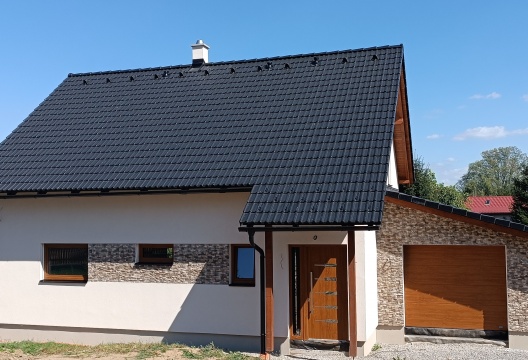 Podkrovní dřevostavba na Vysočině